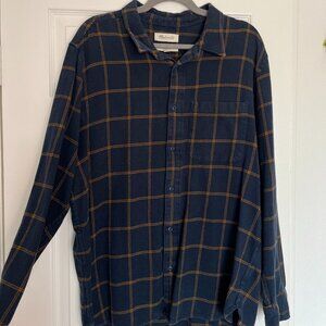 Mens madewell plaid button down (XL)